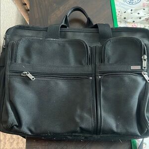 Tumi Black Briefcase with Durable Design